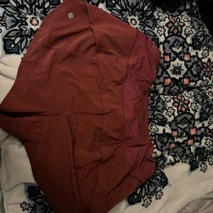 Size 16 lululemon 2.5 inch speed up shorts.